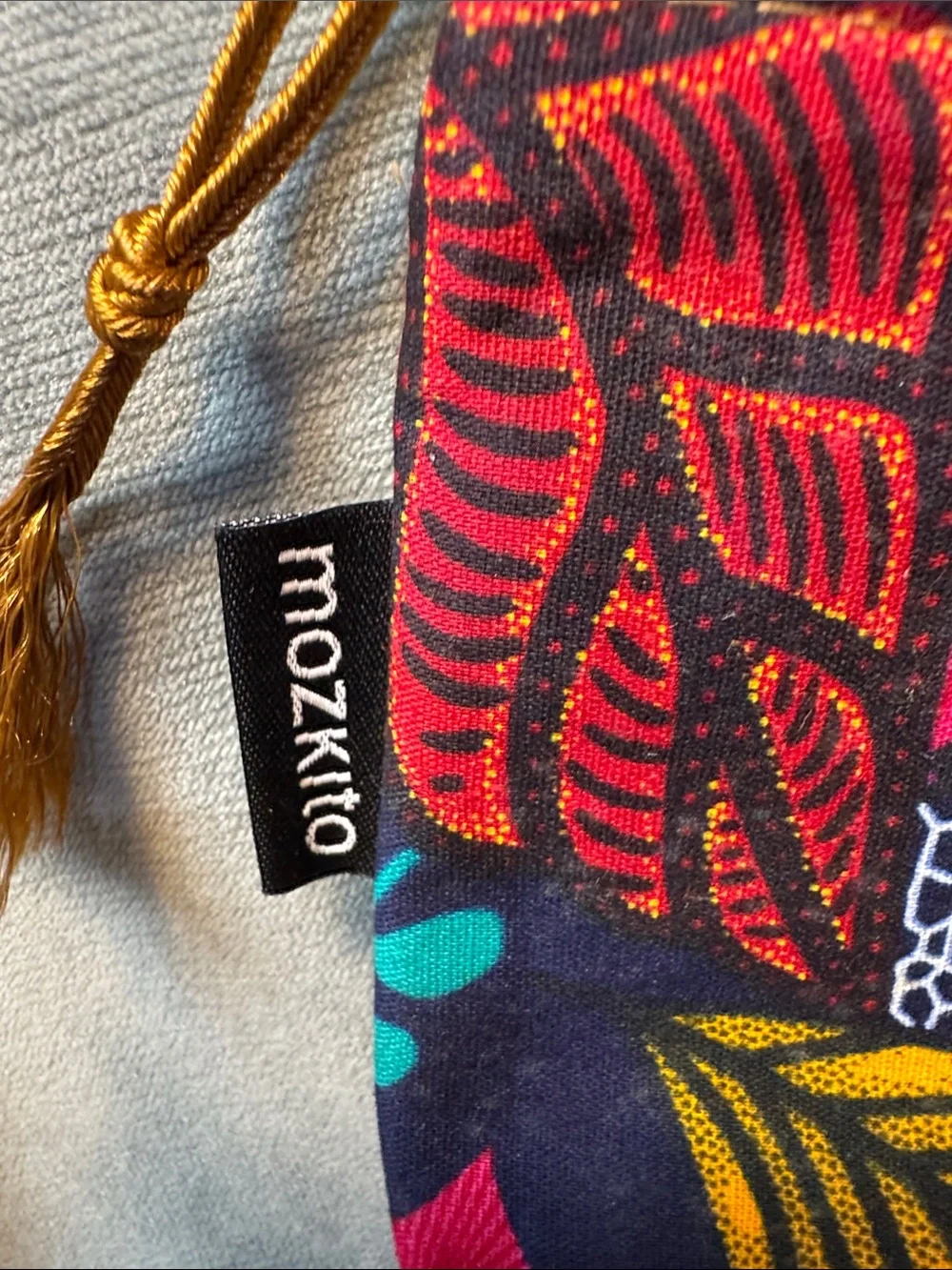 Mozkito African wax print layout known as the 
